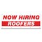 Signmission Now Hiring Roofers Banner Apply Inside Accepting Application Single Sided B-120-30298 - alternate 1
